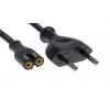 Napájecí šňůra 5 m, Černá, A: IEC C13, B: BS1363 Polyvinylchlorid, 250 V RS PRO