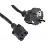 Napájecí šňůra 5 m, Černá, A: IEC C13, B: CEE 7/7 Polyvinylchlorid, 300 V RS PRO