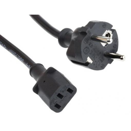 Napájecí šňůra 5 m, Černá, A: IEC C13, B: CEE 7/7 Polyvinylchlorid, 300 V RS PRO