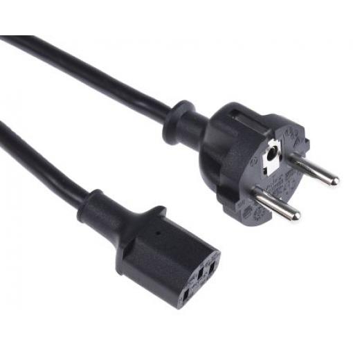 Napájecí šňůra 5 m, Černá, A: IEC C13, B: CEE 7/7 Polyvinylchlorid, 250 V RS PRO