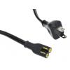 Napájecí šňůra 5 m, Černá, A: IEC C7, B: BS1363 Polyvinylchlorid, 300 V RS PRO