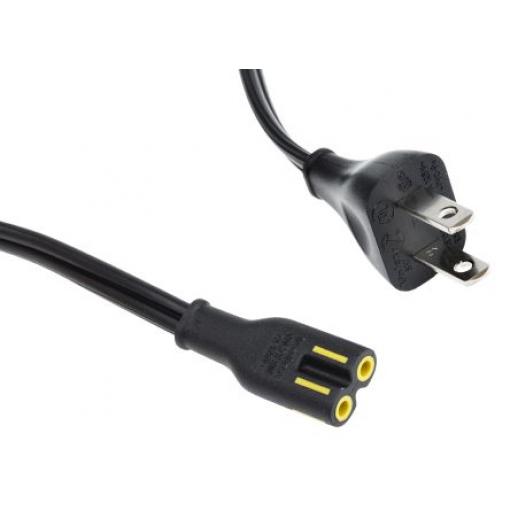 Napájecí šňůra 5 m, Černá, A: IEC C7, B: BS1363 Polyvinylchlorid, 300 V RS PRO