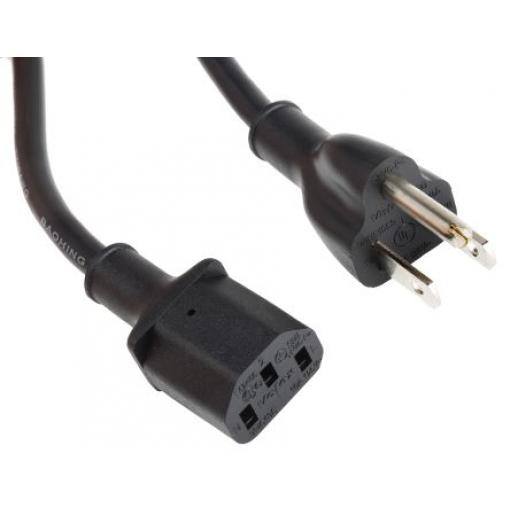 Napájecí kabel 1m, Černá, A: IEC C13, B: Zástrčka typu B pro USA, 10 A, 300 V RS PRO 3 x 0,824 mm²
