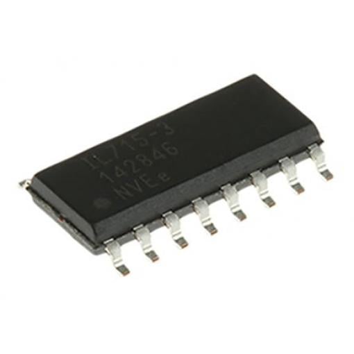 Digitální izolátor IL715-3E 2.5 kVrms 4 kanálový NVE 110 Mbps 5.5 V 8 Povrch SOIC