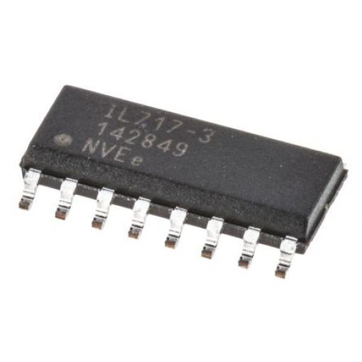 Digitální izolátor IL717-3E 2.5 kVrms 4 kanálový NVE 110 Mbps 5.5 V 8 Povrch SOIC