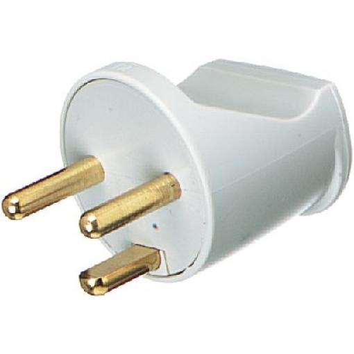 LK Síťová zástrčka barva Šedá, formát pólů: 2+E Dánsko 10A Typ K, Kabel, 250 V Objímka