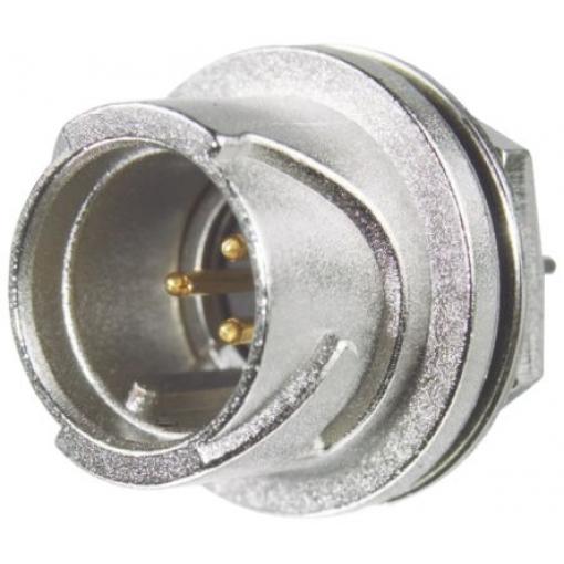 Kulatý konektor, počet kontaktů: 6, Montáž do panelu, velikost: 10.3 mm Hirose, pohlaví kontaktu: Vnější, orientace