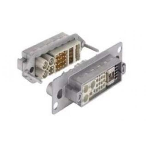 HARTING Dokovací rám, Dokovací rám, řada: HAN Modular 2.08 mm², 0.5 mm² -, 500 V, pro použití s: Napájecí konektory pro