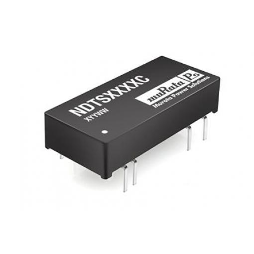 Murata Power Solutions Měnič DC/DC NDTS, výstup: 5 V dc 1 kV dc, Vin 9V dc 600 mA, Vin 4.5V 3 W -40 °C 85 °C Průchozí
