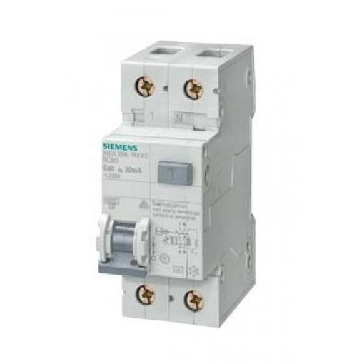 Siemens Jistič zbytkového proudu s ochranou proti přepětí, rozsah: 5SU1 2pólový 20 A vypínací citlivost 30 mA,