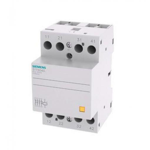 Siemens Stykač napětí ve vinutí 220V ac/dc 4pólový 40 A 400V ac 0.0026 kW s 4 NC kontakty 230V Řízení motoru, rozsah: