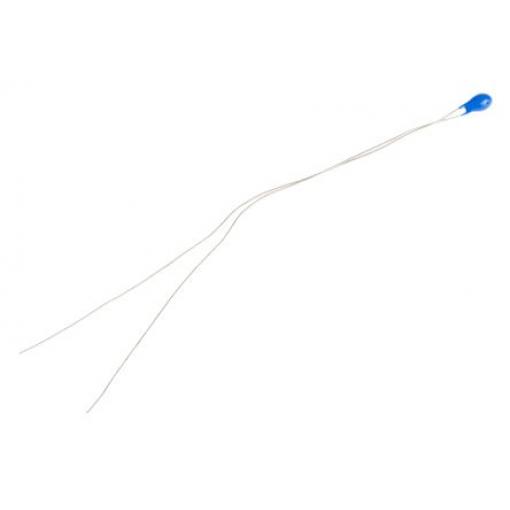 Termistor 5 kΩ 75 mW NTC Kompenzace, Měření teploty, Řízení 63.5 mm 10 s RS PRO 63.5 mm 2.4 mm
