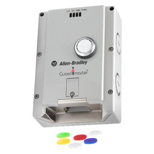 Allen Bradley Guardmaster 442 g Elektromagnetický blokovací spínač Napájení pro uzamčení/odemčení Včetně ovladače