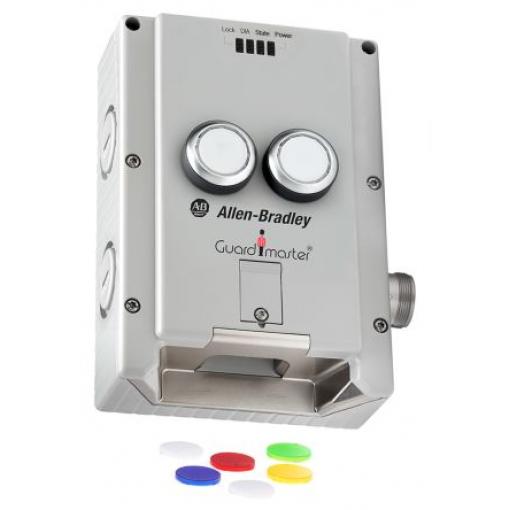 Allen Bradley Guardmaster 442 g Elektromagnetický blokovací spínač Napájení pro uzamčení/odemčení Včetně ovladače