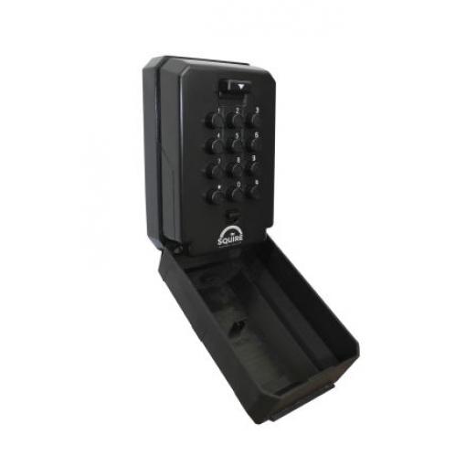 Schránka na klíče RS KEYKEEP2, Tlakově litý zinek, Černá, Bílá, hloubka: 57 mm, výška: 121 mm Squire