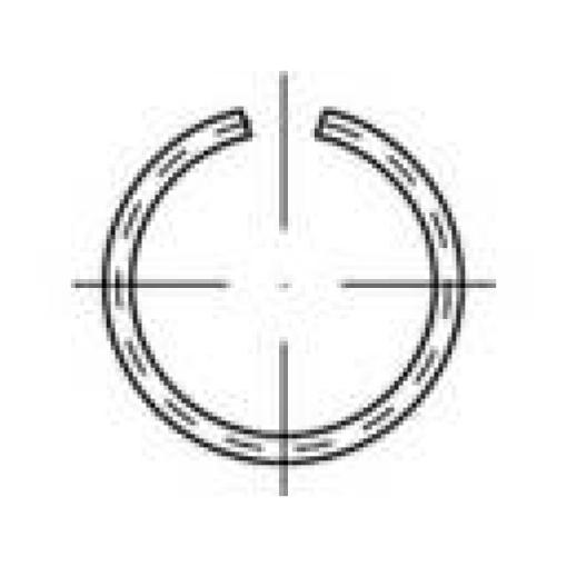 TOOLCRAFT 146401 rozpěrné pojistné kroužky vnitřní Ø: 42 mm DIN 7993 pružinová ocel 50 ks