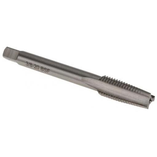 Sada závitníků, HSS Ruční závitník, velikost závitu: 3/8 BSF BSF, celková délka: 80 mm, Rovná ploutve RS PRO