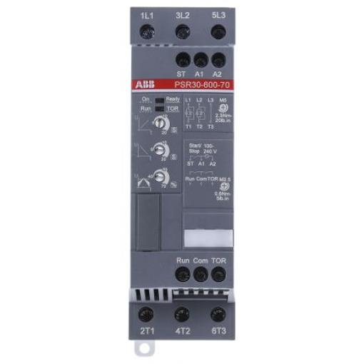 ABB Startér pro plynulý rozběh, rozsah: PSR 15 kW 600V ac 3fázový IP20