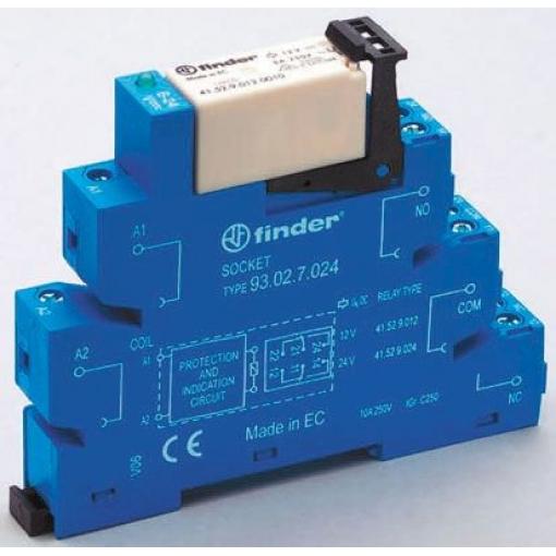Finder Relé rozhraní 125 V ac/dc DPDT Lišta DIN 38 4.6 mA