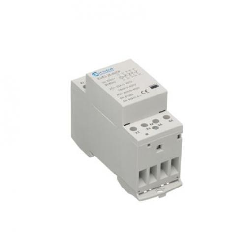 Europa 2 NO, 2 NC Stykač napětí ve vinutí 230V ac 4pólový 25 A 400V ac 4 kW s 2 NO/2 NC kontakty 230V ac Řízení motoru,