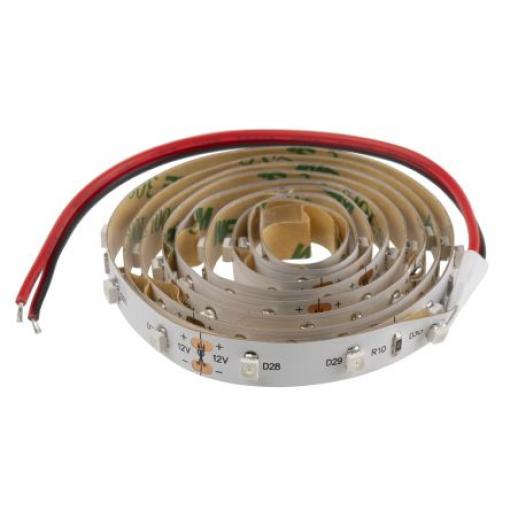 RS PRO Páska LED, řada: LS, počet diod LED/metr: 60, Červená, délka pásky: 1 m, 12 V, napájení na měřidlo: 4.8 W, šířka