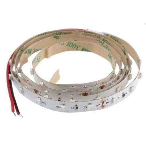 RS PRO Páska LED, řada: LS, počet diod LED/metr: 60, Zelená, délka pásky: 1 m, 24 V, napájení na měřidlo: 4.8 W, šířka