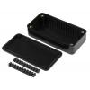 RS PRO Pouzdro IP54 Stíněné barva Černá barva Černá ABS 100 mm 25 mm 50 mm