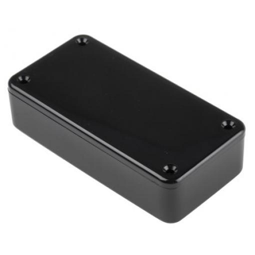 RS PRO Pouzdro IP54 Stíněné barva Černá barva Černá ABS 100 mm 25 mm 50 mm