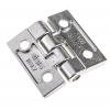 Kloubový závěs Výkyvné Kolík, Elektrolytické leštění, Nerezová ocel Šroubová Pravý, délka: 50 mm x 50 mm x 6 mm Elesa