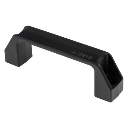 Držadlo barva Černá, Plastové, Matný, délka: 137 mm x 41 mm x 26 mm 117 mm Elesa
