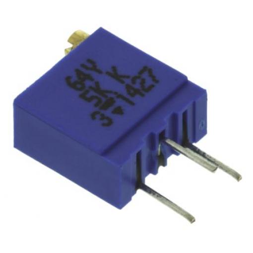 Ladicí potenciometr 5 kΩ 10 % ±100 ppm/°C 0.5 W Horní nastavení, Průchozí otvor, Kolík, řada: 64Y Vishay
