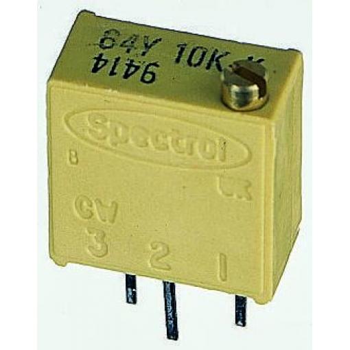 Ladicí potenciometr 1 mΩ 10 % ±100 ppm/°C 0.06 W Horní nastavení, Průchozí otvor, Kolík, řada: 64Y Vishay