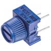 Ladicí potenciometr 100 Ω 10 % ±100 ppm/°C 0.5 W Horní nastavení 1otáčkový, Průchozí otvor, Kolík, řada: 63M Vishay