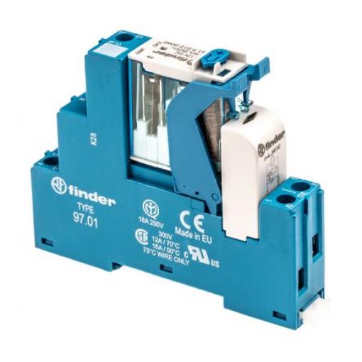 Finder Relé rozhraní 12 V dc SPDT Lišta DIN 4C 40 mA