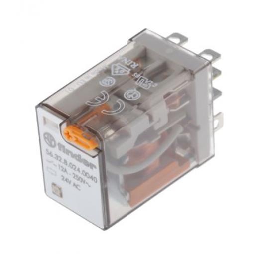 Finder Výkonové relé DPDT 12 A 24 V ac 56