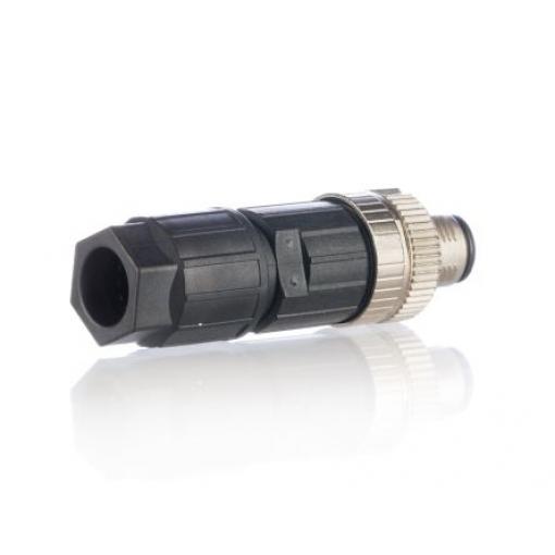 Kulatý konektor, počet kontaktů: 4, Kabel, velikost: M12 Phoenix Contact, pohlaví kontaktu: Vnější, orientace těla: