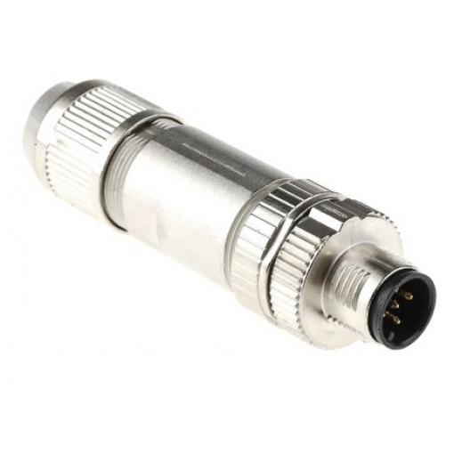 Kulatý konektor, počet kontaktů: 5, Kabel, velikost: M12 Phoenix Contact, pohlaví kontaktu: Vnější, orientace těla:
