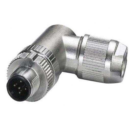 Kulatý konektor, počet kontaktů: 5, Kabel, velikost: M12 Phoenix Contact, pohlaví kontaktu: Vnější, orientace těla: