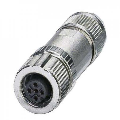 Kulatý konektor, počet kontaktů: 4, Kabel, velikost: M12 Phoenix Contact, pohlaví kontaktu: Vnitřní, orientace těla: