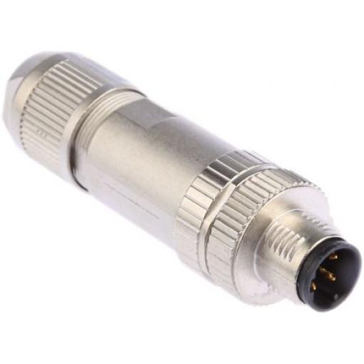 Kulatý konektor, počet kontaktů: 4, Kabel, velikost: M12 Phoenix Contact, pohlaví kontaktu: Vnější, orientace těla: