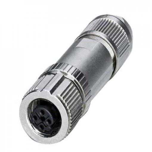Kulatý konektor, počet kontaktů: 4, Kabel, velikost: M12 Phoenix Contact, pohlaví kontaktu: Vnitřní, orientace těla: