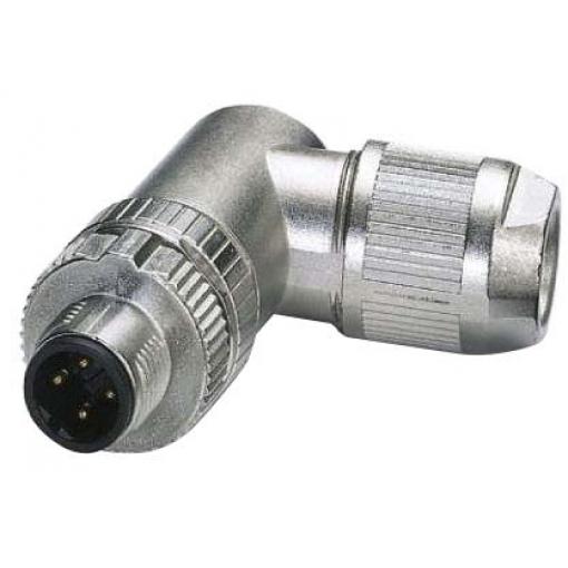 Kulatý konektor, počet kontaktů: 4, Kabel, velikost: M12 Phoenix Contact, pohlaví kontaktu: Vnější, orientace těla: