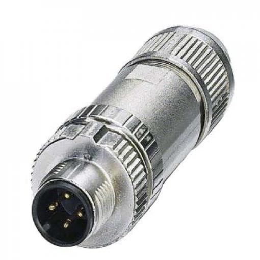 Kulatý konektor, počet kontaktů: 4, Kabel, velikost: M12 Phoenix Contact, pohlaví kontaktu: Vnější, orientace těla: