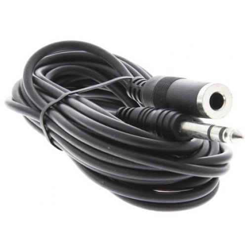 Kabel AUX délka 5m, A: Stereo jack 6,35 mm RS PRO