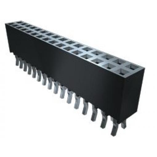 Patice PCB, řada: SSQ, orientace těla: Rovný, rozteč: 2.54 mm Deska-deska, počet kontaktů: 40, počet řad: 2, Průchozí