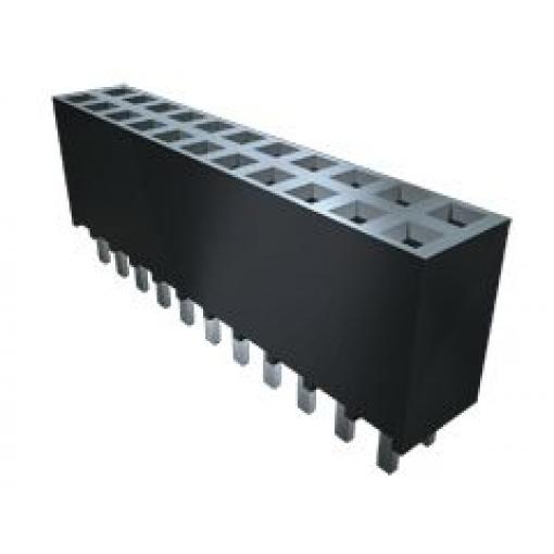 Patice PCB, řada: SSW, rozteč: 2.54mm, počet kontaktů: 24, počet řad: 2, Průchozí otvor Samtec