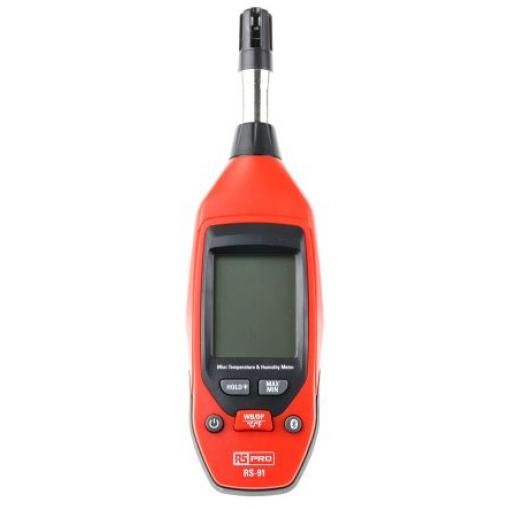 Vlhkoměr, číslo modelu: RS-91 RS PRO, 50 °C ±3 %RH, rozsah vlhkosti: 100 %RH