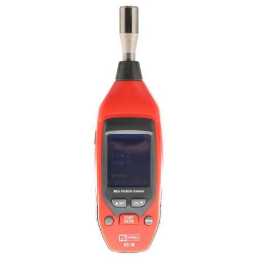 RS PRO Měřič kvality vzduchu, číslo modelu: RS-96 Protokolování dat, Baterie, typ displeje: LCD, rozsah teploty: 50 °C,