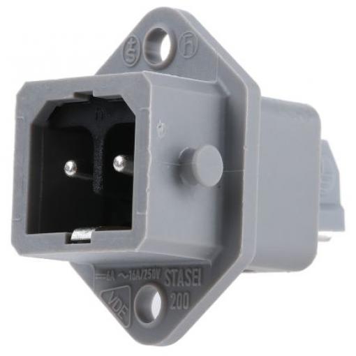 Hirschmann Průmyslový napájecí konektor, řada: ST, IP54, Panel barva Šedá, 16 A 2P+PE, 250 V