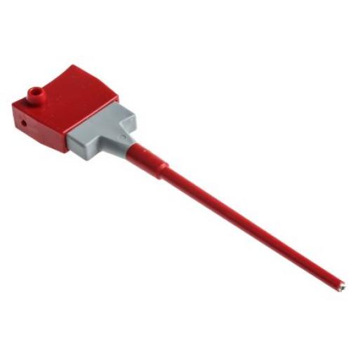 Hirschmann Test & Measurement Krokosvorka, 4 mm, velikost zásuvky: 4 mm, Červená 4A, 60 V dc, délka: 148 mm, materiál